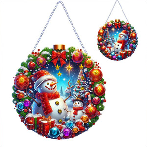 Christmas Hanging Ornament Rectangle <b>Plastic</b> Decorative Festival Christmas <b>Tree</b> Decoration European Modern Art Style - Product Image 4