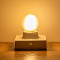 Lot de 6 ampoules LED E27 1W 2W 3W 220V 240V à petit filetage, filament Edison, couvercle laiteux/blanc, jaune chaud 3000K, pour décoration intérieure