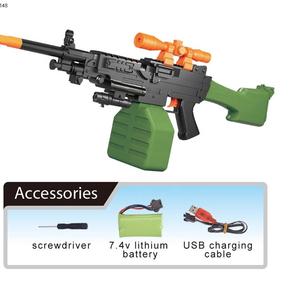 ปืนฉีดน้ำไฟฟ้าแรงดันสูง รุ่น M249 ของเล่นแบตเตอรี่ ปืนฉีดน้ำไฟฟ้าทหาร - Product Image 5