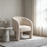 CARLFORD Moderne Sofasessel Stoff Einzelsessel Wohnzimmersessel Lounge-Akzentsessel Skandinavischer Stil Sessel