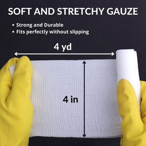 Venda de gasa médica profesional estéril de algodón PBT personalizada para el cuidado de heridas, vendaje para tobillo y rodilla - Product Image 2