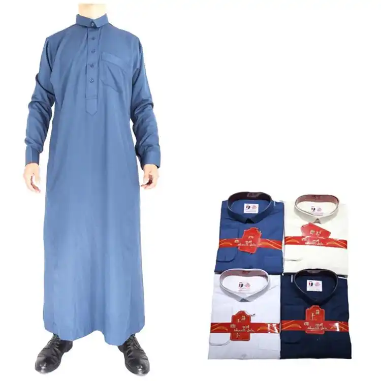 ملابس رجالية بتصميم قميص طويل للرجال بتصميم اسلامي من ulgue homm jubaba للبيع بالجملة