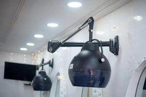 Sèche-cheveux mural professionnel pour salons de beauté et salons de coiffure, sèche-cheveux à capot suspendu avec différentes fonctionnalités pour les utilisateurs - Product Image 3