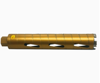 Foret diamanté à ondes turbo pour perçage à sec, diamètre 1-1,2 pouces, mandrin SDS, garantie 3 ans, qualité supérieure, finition dorée