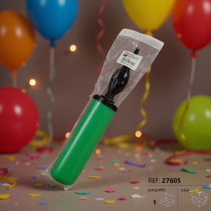 Air Pump Round Head Inflador De Globo 27605 Green Plastic Party Balloon Tool - Product Image 3