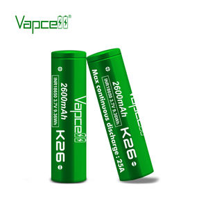 Vapcell зеленый <span class=keywords><strong>18650</strong></span> 3,7 В литиевая батарея 2600 мАч 25a K26 Li Ion ячейка <span class=keywords><strong>18650</strong></span> - Product Image 4