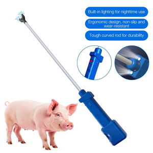 Piqueur Électrique pour Bétail avec Lampe Torche LED 88cm, Étanche, pour Porcs, Vaches et Bovins - Product Image 1
