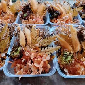 Kit de fleurs séchées naturelles blanches, boîte de matériaux de fleurs séchées préservées pour la fabrication artisanale de résine, la fabrication de bougies, la décoration de cadres <span class=keywords><strong>photo</strong></span> - Product Image 3