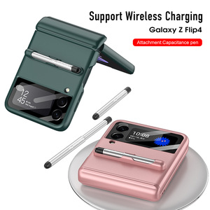 Cette <span class=keywords><strong>coque</strong></span> de téléphone convient au Zflip4. Il dispose d'une fente pour stylo unique et est livré avec un stylet magnétique à couverture complète - Product Image 3