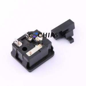 RT-C14B-A00-13-R AC Power Connector Through hole Component (THT) Connector IEC 320-C14 1 3 Panel Mount - Product Image 2