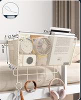 Fournisseur d'accessoires pour dortoirs, étagère de rangement de chevet, étagère de rangement essentielle pour dortoir féminin, type à suspendre avec crochets