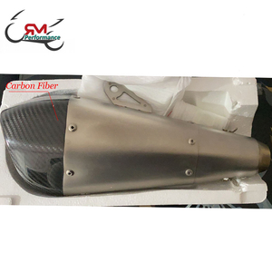 51mm moto R55 tuyau d'échappement modifié Moto silencieux en Fiber de carbone <span class=keywords><strong>DB</strong></span> tueur pour Honda Yamaha KAWASAKI Z800 <span class=keywords><strong>Z900</strong></span> R3 - Product Image 2