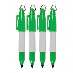 Fine Point <b>Black</b> Bulk Red Indelible Ink Plastic Custom Logo Pocket <b>Mini</b> Permanent Marker Pen - Product Image 2