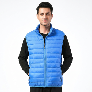 Custom OEM LOW MOQ Plain Warm Canvas Puffer Vest Soft Lightweight <b>Winter</b> Sleeveless <b>Waterproof</b> Windproof Streetwear Vest <b>Jackets</b> - Product Image 1