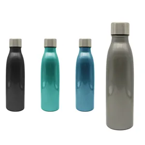 18oz Newest Press Pour Water Bottle Steel Thermal Bottles Thermal Cup Insulated Vacuum Thermos Bottle