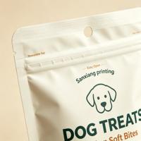 Sacs d'emballage personnalisés pour aliments pour animaux de compagnie, imprimés en héliogravure, refermables, en BOPP, résistants à l'humidité, avec fermeture éclair, pour chiens et chats, vente en gros