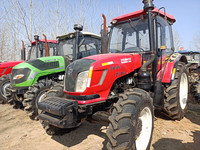 Traktor roda pertanian tangan bekas/kedua, YTO LX1304 130hp 4 * 4wd dengan peralatan pertanian kecil pengangkut mesin
