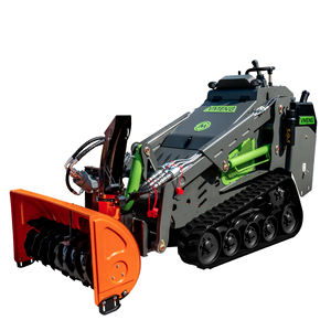 Loader Mini <span class=keywords><strong>Skid</strong></span> Steer Crawler 25hp Diesel, Kapasitas 1000lbs, untuk Dijual di AS dengan Lampiran Peniup Salju - Product Image 6