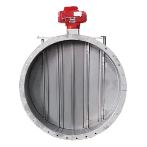 Flanged Connection Stainless Steel Electric Actuator Air Damper Ventilated Butterfly Valve