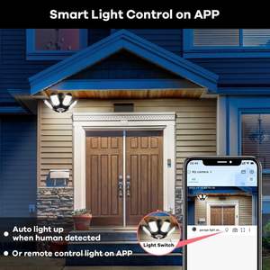 مصباح علوي قابل للتشوه ، ورشة عمل ضوء علوي ، مصباح قابل للطي ، كاميرا مراقبة أمنية واي فاي - Product Image 2