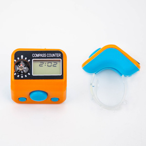 เครื่องนับจำนวนแบบวงแหวนอิเล็กทรอนิกส์พร้อมจอแสดงเวลา อุปกรณ์นับจำนวนแบบพกพาสำหรับการนำทางและการใช้งานกลางแจ้ง - Product Image 1