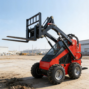 รถตักล้อยางขนาดเล็กอเนกประสงค์ พร้อมฟังก์ชั่นยกของ  เครื่องจักรอเนกประสงค์สำหรับการขนถ่ายและจัดเรียงสินค้าในโรงงาน - Product Image 1