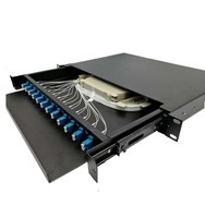 Panneau de brassage optique coulissant Gimbo 12 ports ODF, montage en rack, duplex 19 pouces 1U-4U, FTTH, acier SPCC, plastique ABS, garantie 3 ans