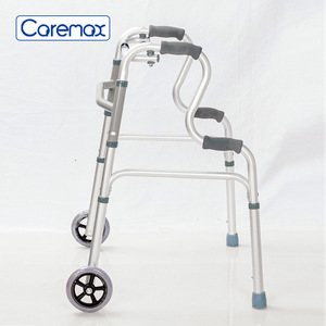 Shunkangda <b>Walker</b> Aluminum Alloy Four Legged With Wheels For <b>Elderly</b> Mobility Assistance - Product Image 3