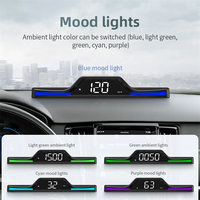 Outil de diagnostic Lancol G15 avec affichage tête haute (HUD) et GPS, compatible tous modèles, fonctionnalités Bluetooth et température de l'eau