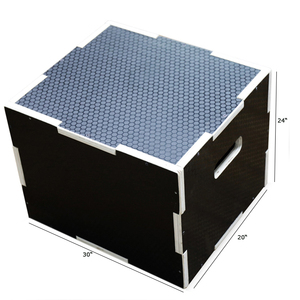 POWERMAN FITNESS Box Pliometrico in Legno 3-in-1 <span class=keywords><strong>per</strong></span> Allenamento Salto, Box Pliometrico in Legno Resistente 20/24/30 Pollici <span class=keywords><strong>per</strong></span> CrossFit - Product Image 5