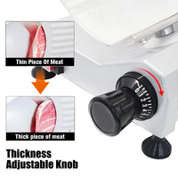 Trancheuse à Viande Semi-Automatique Électrique Commerciale 10 Pouces (250 mm) 240 W avec Épaisseur Réglable, Vendue Directement par le Fabricant