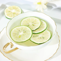 Tranches de citron vert séché en gros, procédées par lyophilisation, collation de fruits naturels de haute qualité, saine, en vrac, pour l'exportation