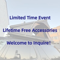 Tente de toit rigide en aluminium certifiée CE pour voiture, tente de toit triangulaire à coque rigide pour camping