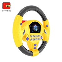 Jouet musical de volant d'enfants de jeu de conduite électronique pour le siège de voiture