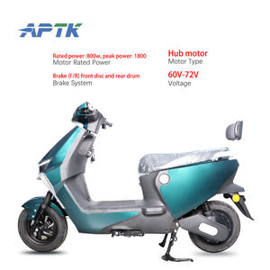Scooter électrique haute puissance avec moteur central 800-1800W, amortisseur avant 27G et amortisseur arrière 30G, prix CKD, deux places, scooter moto - Product Image 2