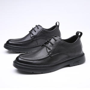 Zapatos de Vestir de Cuero Genuino para Hombre Joven, Ligeros, Suaves, Cómodos, con Cierre de Cordones, Transpirables, con Suela de Goma - Product Image 6