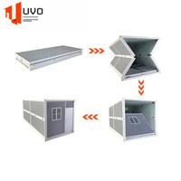 Mini chambre modulaire de luxe pliable préfabriqué prêt à l'emploi petite villa préfabriquée pour hôtel appartement et application scolaire