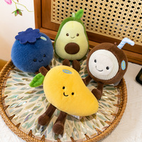 Assortiment de mini-plantes en forme de fruits avec des motifs pomme, banane, fraise, kiwi pour la décoration de bureau et les cadeaux