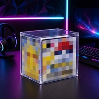 Boîte de présentation pour cartes à collectionner en acrylique avec couvercle magnétique, haute transparence, pour collection à domicile et présentation aux collectionneurs
