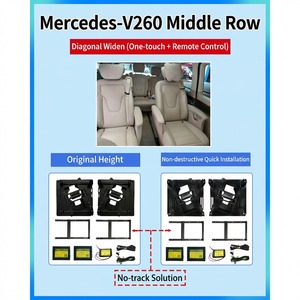 Kit de modification électrique sans rail pour siège central <span class=keywords><strong>Mercedes</strong></span> V-Class V260, avec rotation et élargissement, déverrouillage à distance par une seule touche - Product Image 3