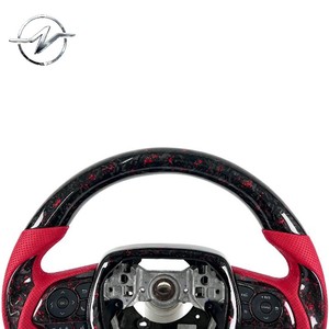 Volante Deportivo Personalizado de Cuero Rojo con 3 Radios de Fibra de Carbono Forjado para Camry 8ª Gen. Corolla <span class=keywords><strong>2018</strong></span>-2023 L Le Xle Se - Product Image 4