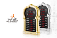 Horloge murale LED 5115pro pour mosquée, horloge Athan Makkah Kabba, date Hijri, Al Jumuah, heures de prière musulmanes ALFAJR, horloge Adhan JAM