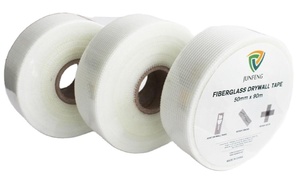 Ruban <span class=keywords><strong>de</strong></span> jointure hautement ignifuge, durable, en fibre <span class=keywords><strong>de</strong></span> verre, maille tissée simple, sans alcali, pour matériaux muraux, soudage et découpe - Product Image 4