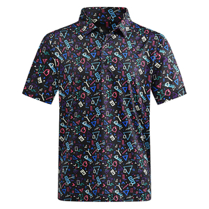 OEM sublimé logo personnalisé imprimé vintage sport séchage rapide homme maillot t-shirt vêtements de golf - Product Image 2