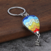 Pendentifs créatifs transfrontaliers, porte-clés montgolfière, cadeaux commémoratifs sports de plein air, porte-clés nuage en métal, vente en gros