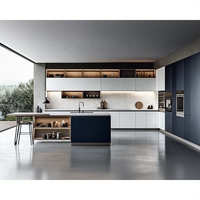 Móveis de Cozinha Modernos de Luxo Inteligentes com Armazenamento Modular e Integração de Conjunto de Madeira Personalizado