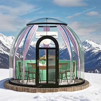 Chambre étoilée préfabriquée Tente modulaire à bulles Hôtel restaurant préfabriqué pour l'extérieur Maison dôme géodésique de luxe