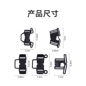 Five Point Snap Fastener Stroller Buckle Wear Resistant Baby High Chair Safety <b>Clip</b> Solid Color Accessory - Product Image 3