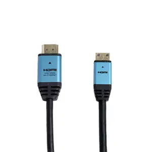 FQ032 rangka Aloi aluminium kabel PVC jantan ke jantan HDMI kecepatan tinggi dengan Ethernet