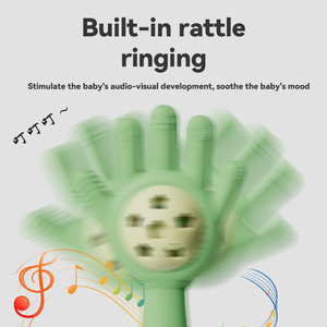 Fabricants ventes directes de silicone palmier <span class=keywords><strong>hochet</strong></span> colle <span class=keywords><strong>dentaire</strong></span> bébé confort bouche période bébé molaire bâton - Product Image 6